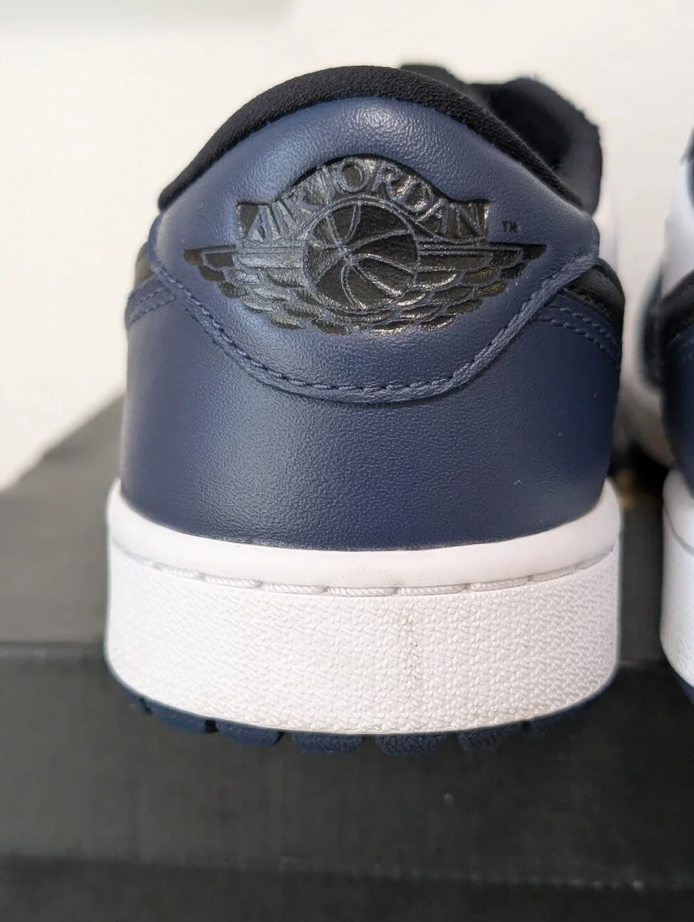 Jordan 1 Low Golf Midnight Navy Size 8.5  Cleat Nike Air Men’s Shoe Blue White
